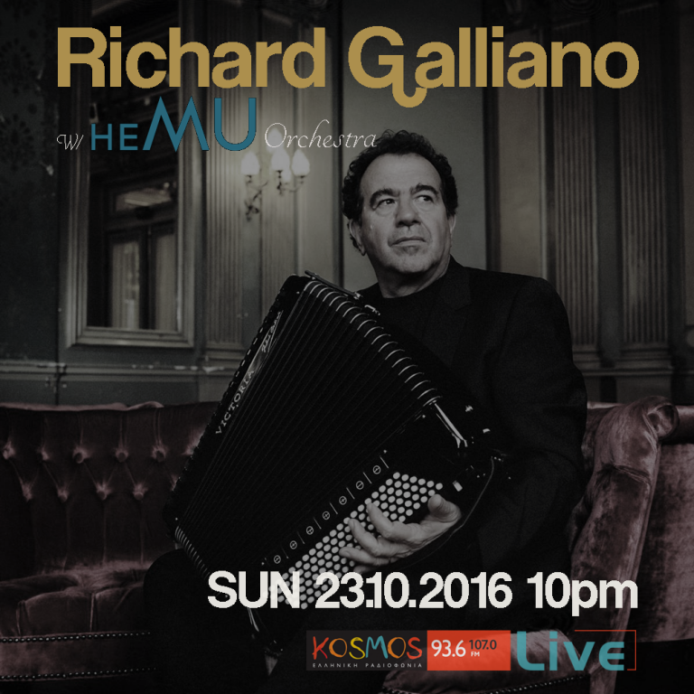 Listen to Richard Galliano @ KOSMOS Live 23.10.16