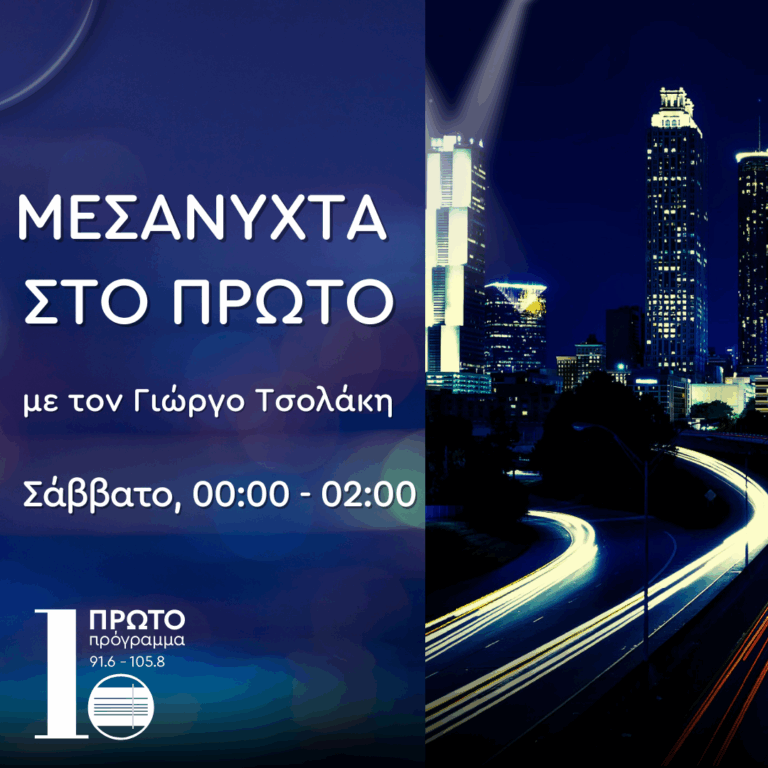 Μεσάνυχτα στο Πρώτο με τον Γιώργο Τσολάκη | 07.09.2025